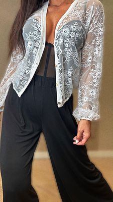 Cardigan pizzo
