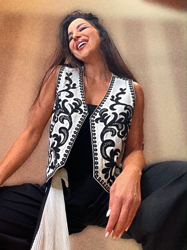 Gilet ricamato
