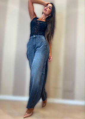 Denim chinos baloon