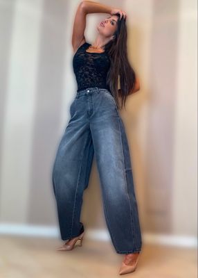 Denim chinos baloon