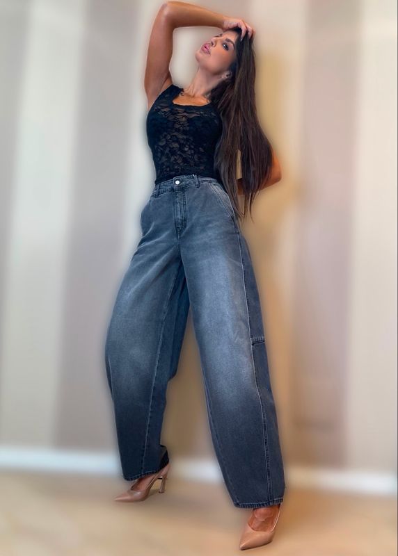 Denim chinos baloon