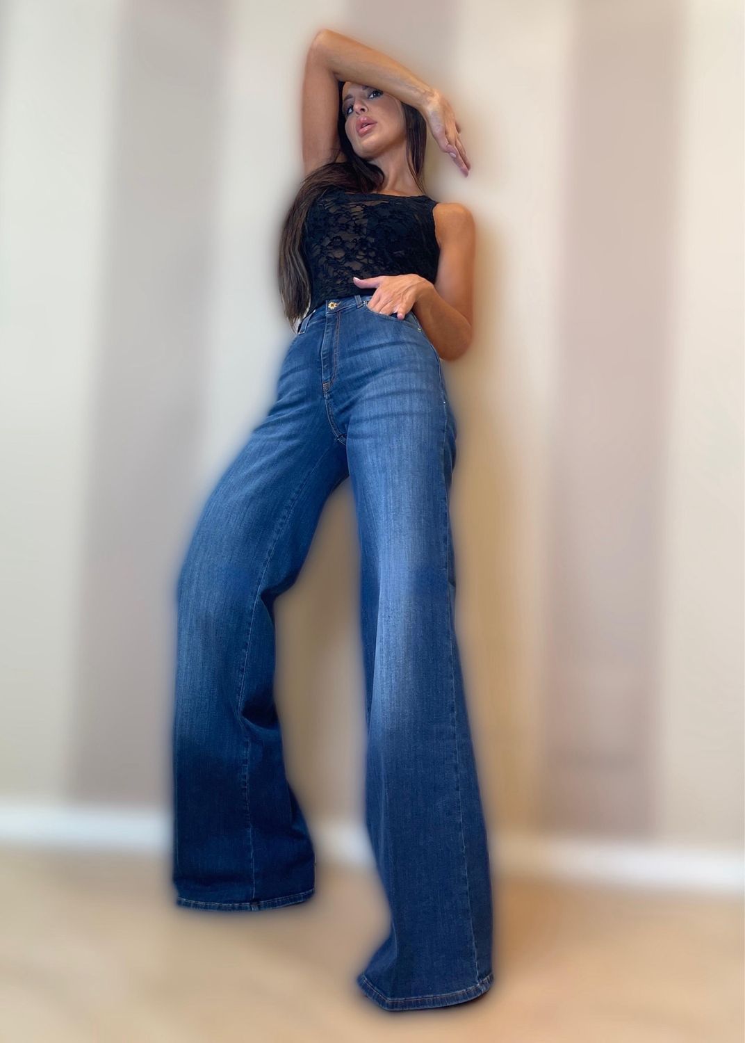 Denim palazzo Eva