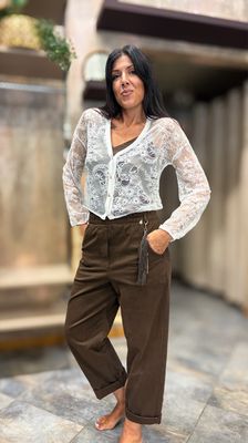 Cardigan pizzo