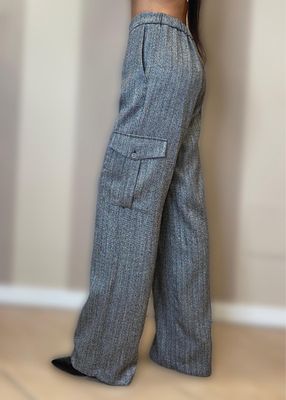 Pantalone combat spigato
