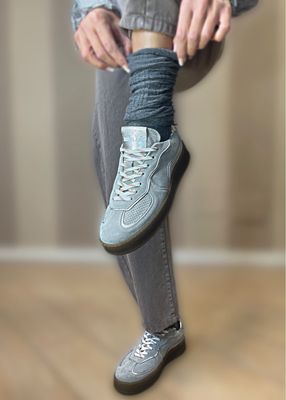 Sneakers suede grigio