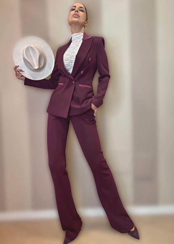 Pantaloni inserti raso