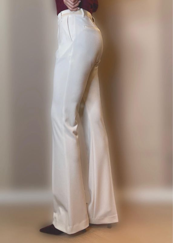Pantaloni inserti raso