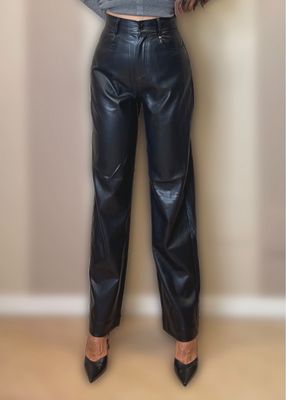 Pantaloni ecopelle