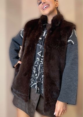 Gilet ecopelliccia