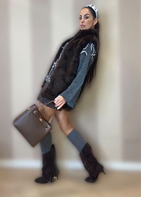 Gilet ecopelliccia