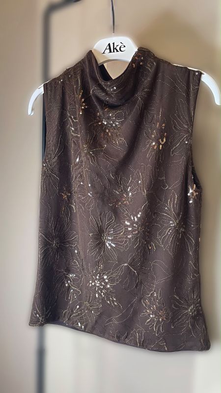 Top paillettes