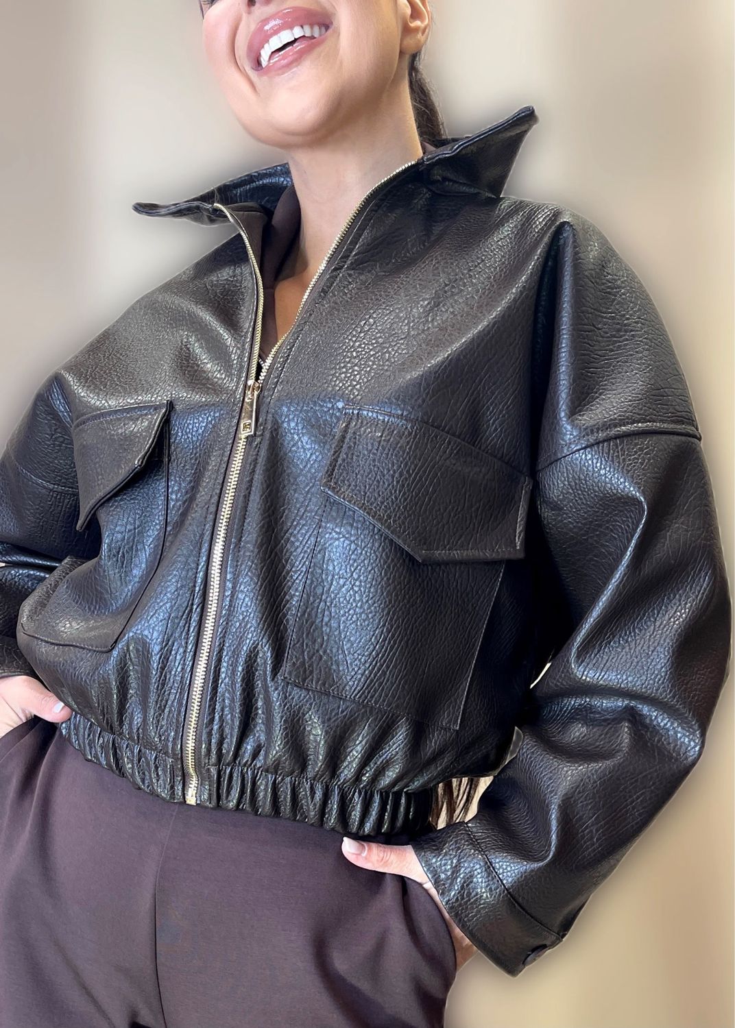 Bomber ecopelle
