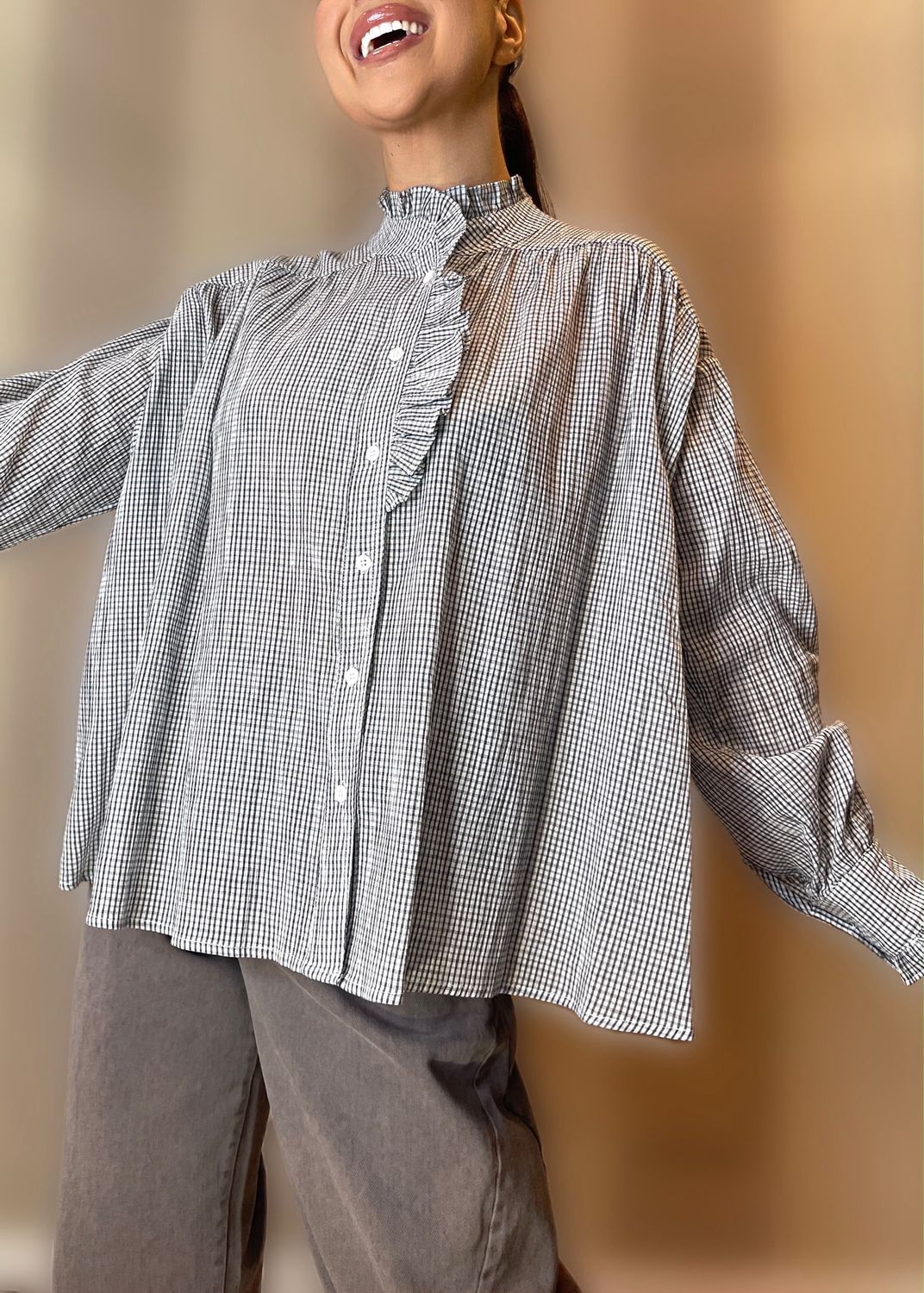 Camicia rouches