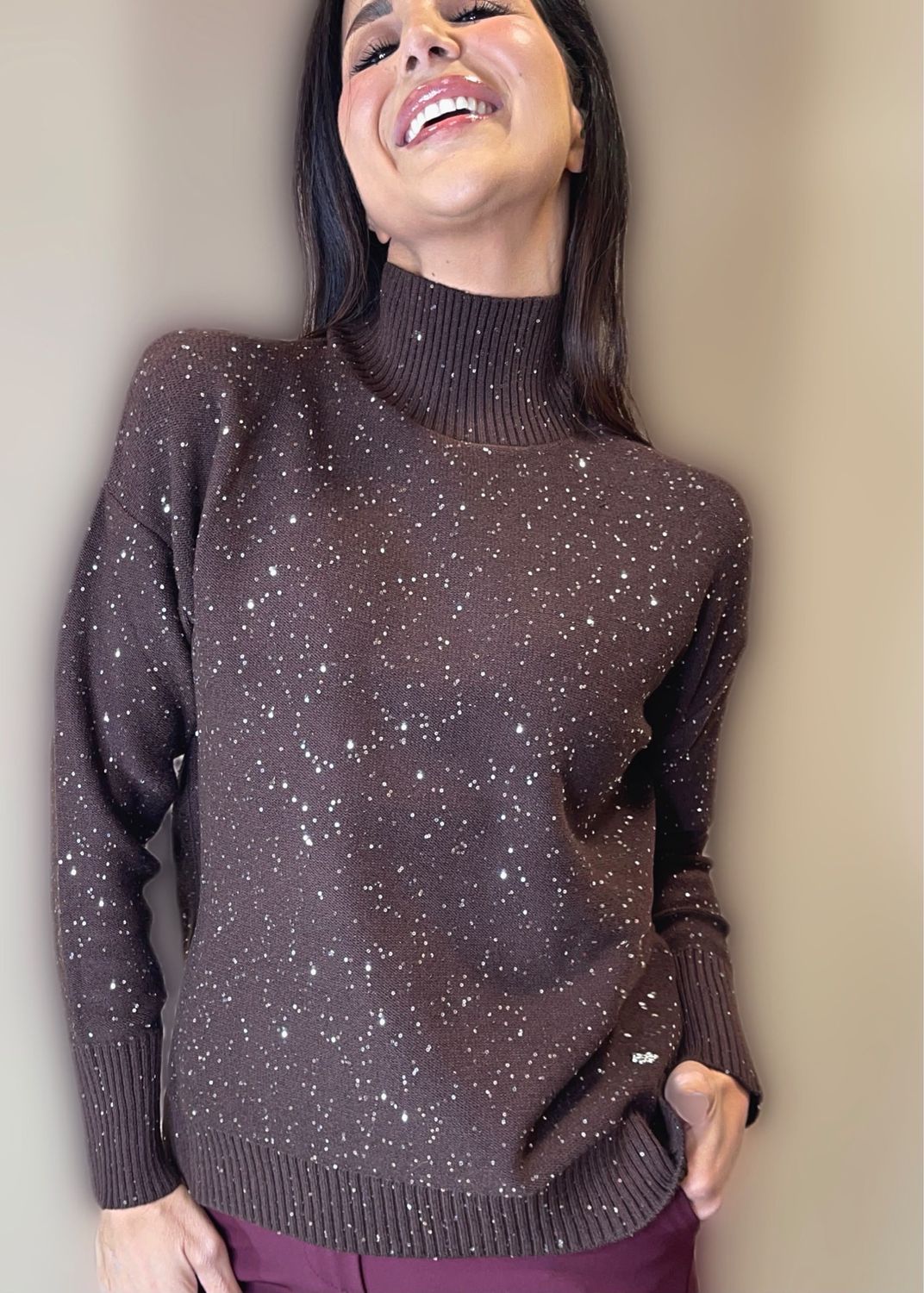Lupetto paillettes
