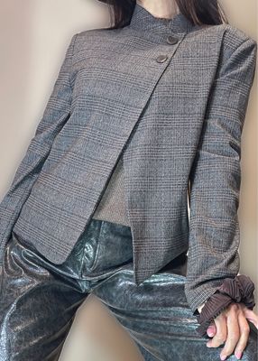 Blazer chiusura asimmetrica