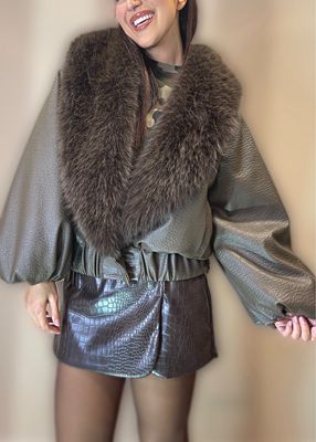 Bomber pelliccia