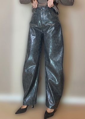 Pantaloni ecopelle
