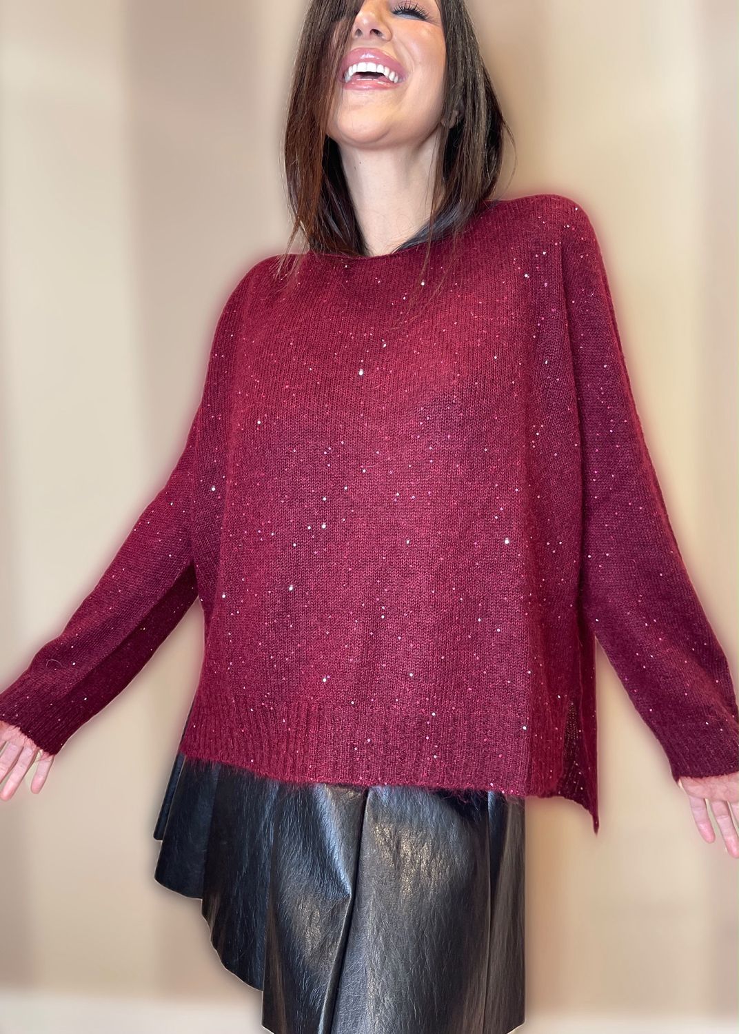 Girocollo paillettes