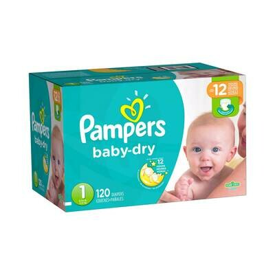 Pampers talla 1 (120 unidades)