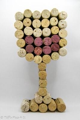 Wine Glass Cork Art
