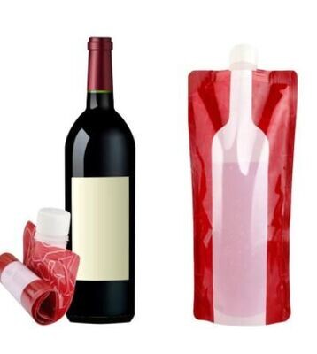 Red/White Flask Wine Bags 