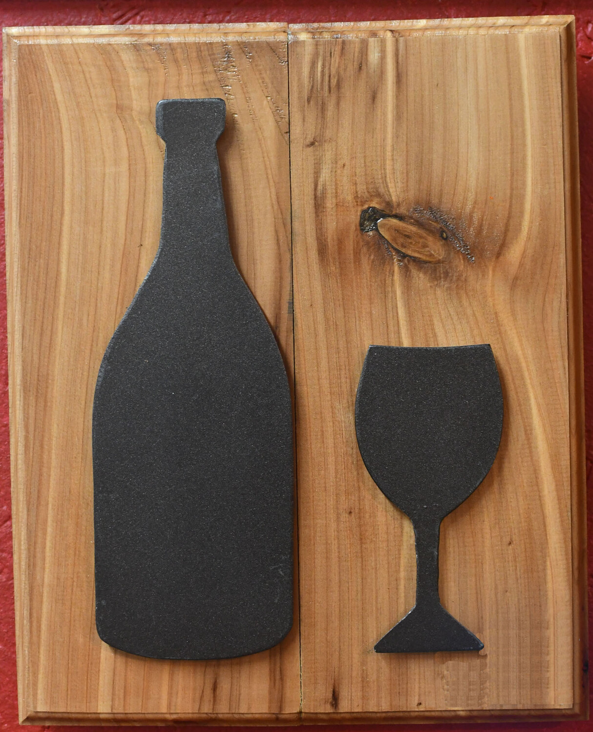 Bottle & wine glass sign