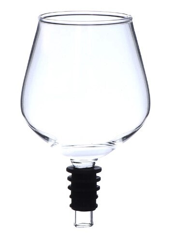 Wine Glass Bottle Topper