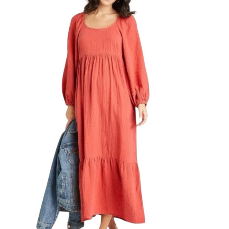 Vestido Maxi Coral M