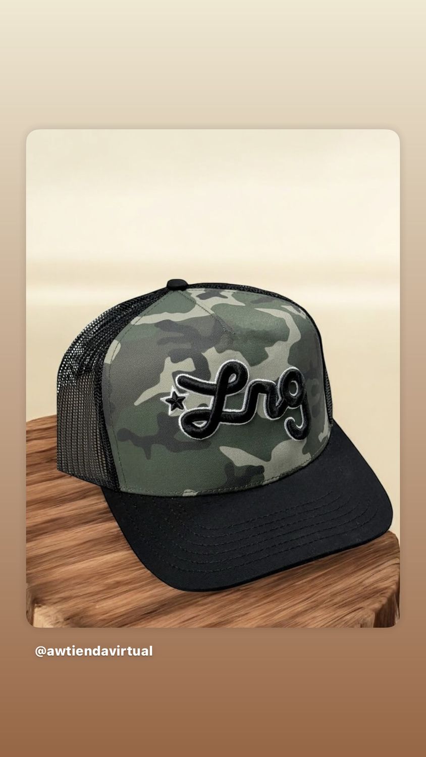 Gorra camuflada negra LRG