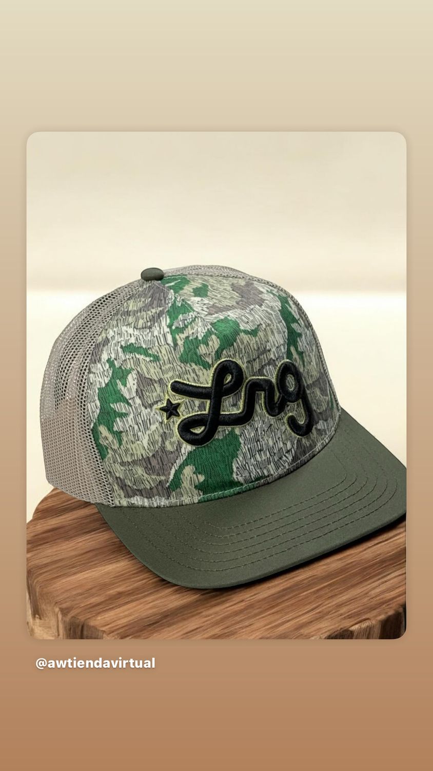 Gorra camuflada verde LRG