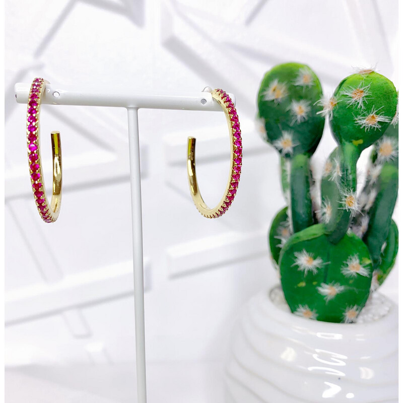 CEFALU EARRINGS PINK