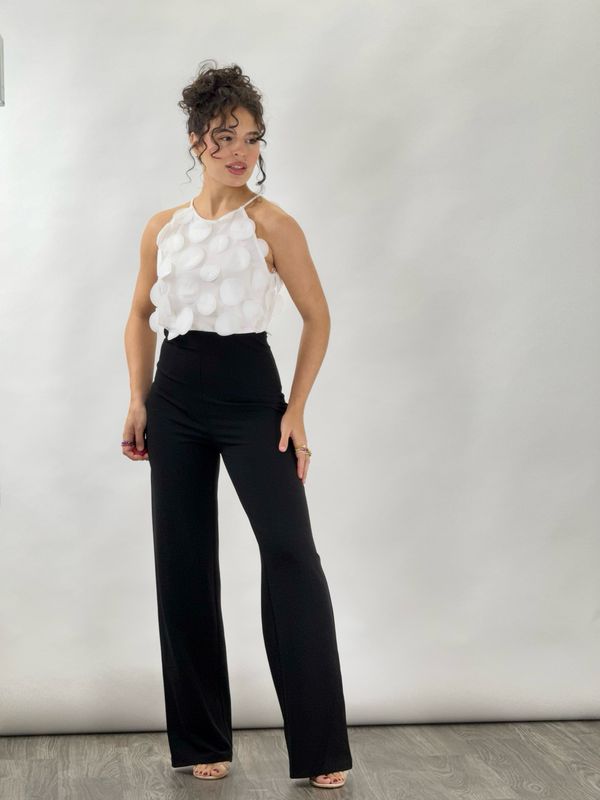 YANELA JUMPSUIT WHITE/BLACK