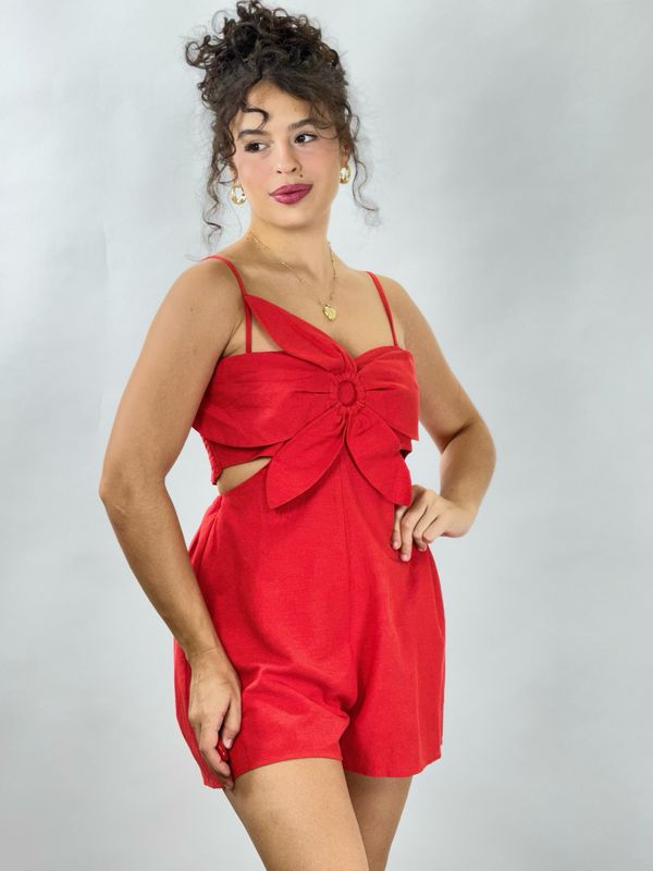 RAISA ROMPER RED
