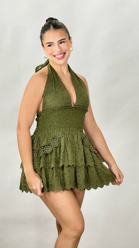 INGRID DRESS OLIVE 