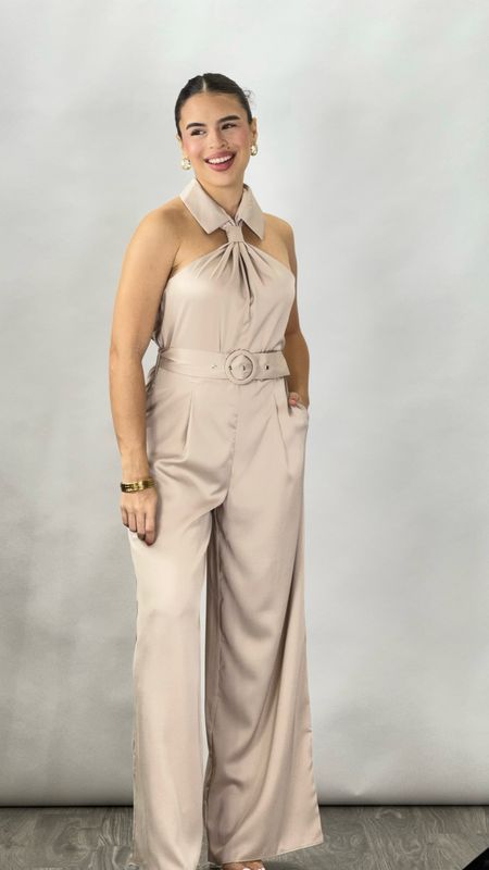 AVRIL JUMPSUIT TAUPE