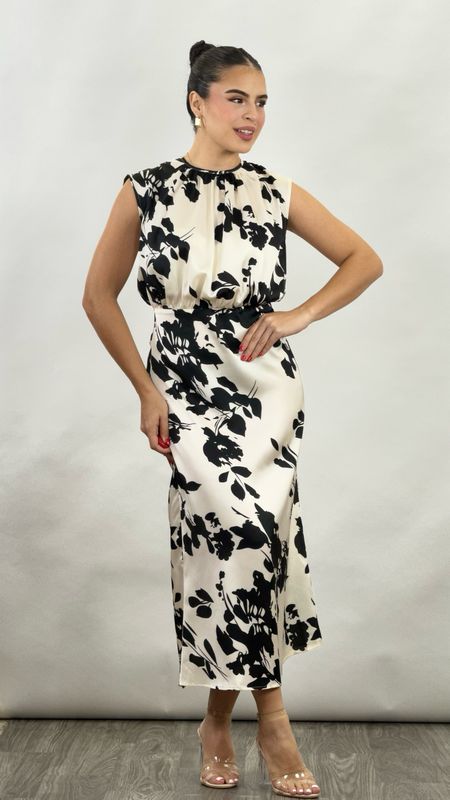 MAYRA MAXI CREAM/BLACK