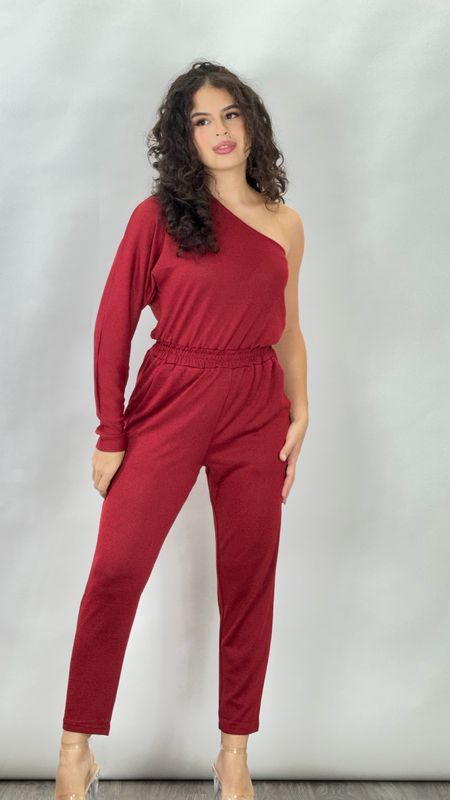 ANALUZ JUMPSUIT BURGUNDY