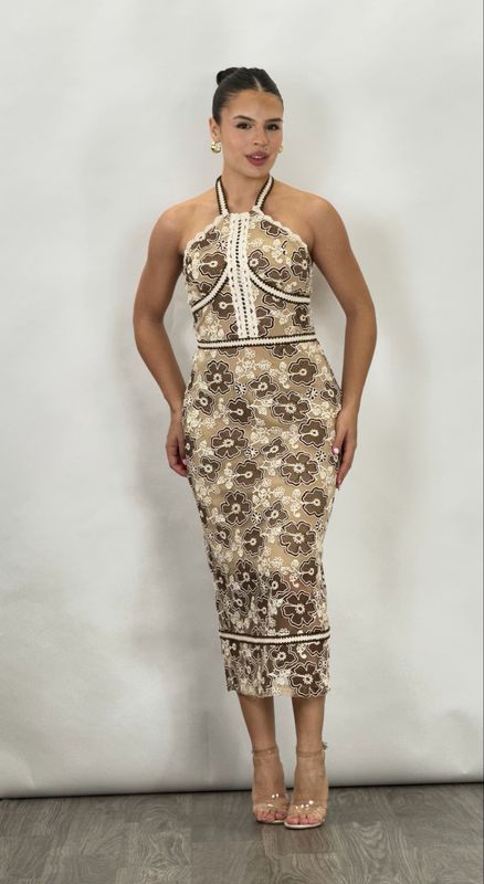 YARA MAXI BROWN/IVORY
