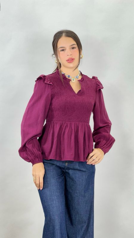 MIRIAM TOP PLUM