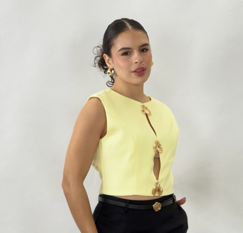 AGATHA TOP YELLOW