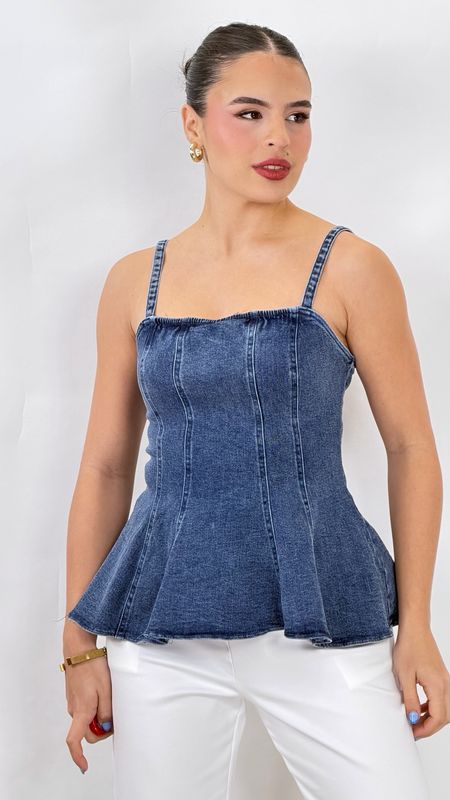 ISA TOP DENIM