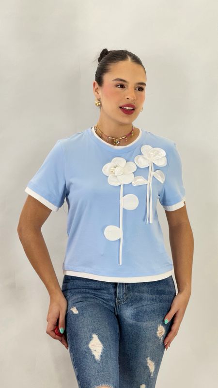 GEMMA TOP BLUE