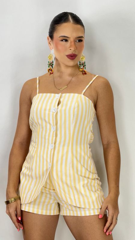 JOSS ROMPER LEMON