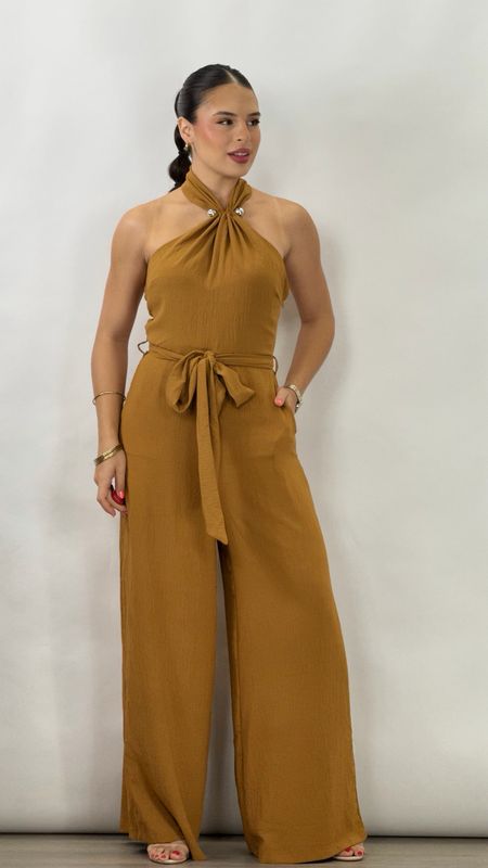 KAIA JUMPSUIT BROWN
