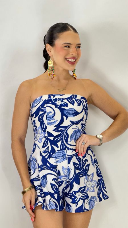 KAIA ROMPER BLUE