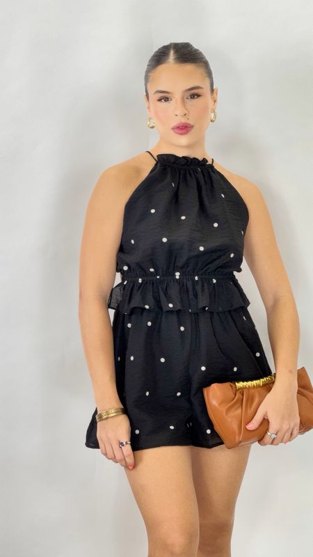 ELIZA ROMPER BLACK