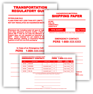 Reusable Shipping Papers