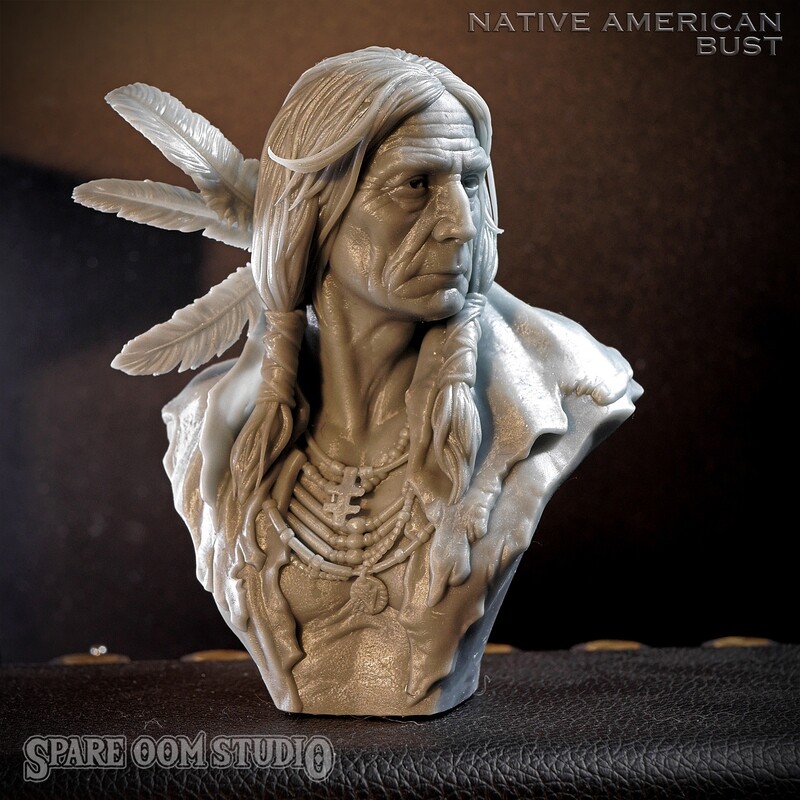 Native American bust STL