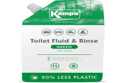 Kampa Green Toilet Fluid & Rinse 1L Eco Pouch