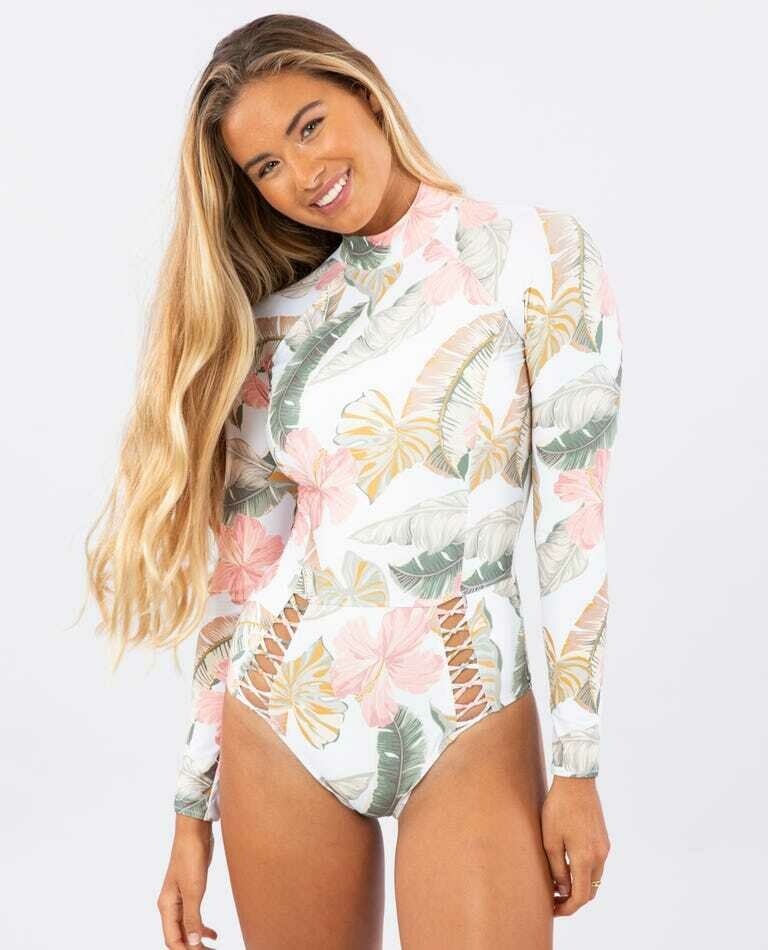 long sleeve swimsuit cheeky